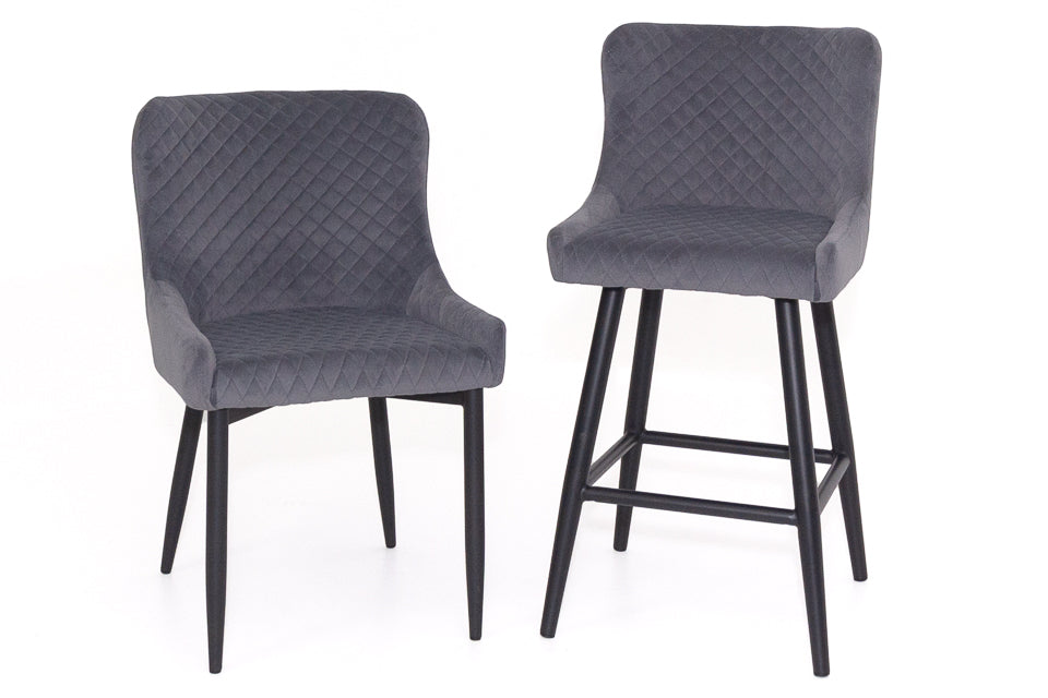 Bellini - Grey Fabric Dining Chair