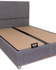 Benito - Grey 4Ft Small Double Bed Frame