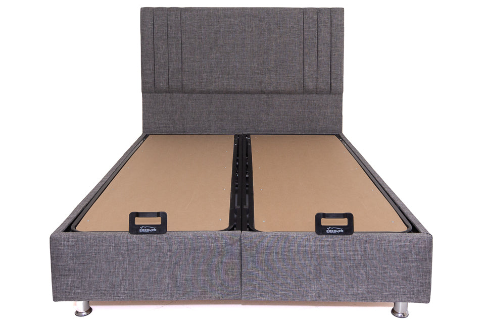 Benito - Grey 4Ft Small Double Bed Frame