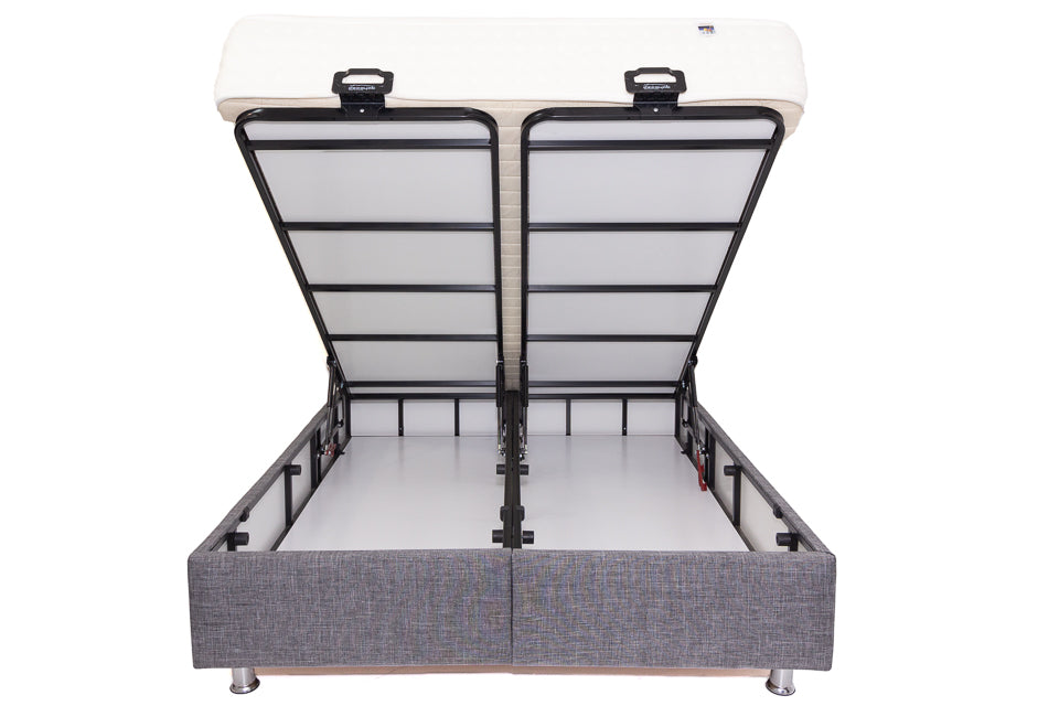 Benito - Grey 4Ft Small Double Bed Frame