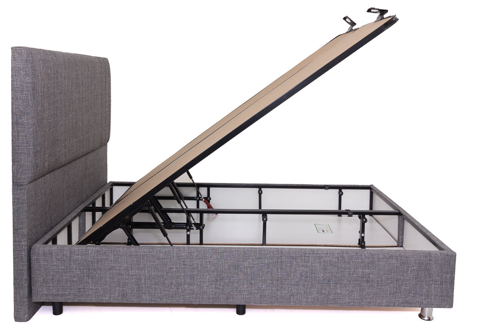 Benito - Grey 5Ft King Bed Frame