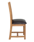 Bewley - Oak Dining Chair With Faux Leather Seat