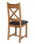 Bewley - Oak Dining Chair With Faux Leather Seat