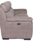 Boland - Taupe Fabric 2 Seater Power Recliner Sofa