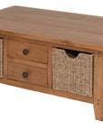 Bray - Oak Coffee Table With Baskets