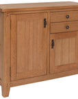 Bray - Oak 2 Door Small Sideboard With 2 Drawers
