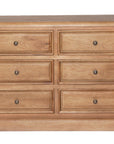 Cabrini - Oak 6 Drawer Dresser Chest