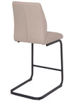 Cabra - Taupe Faux Leather And Metal Counter Height Bar Stool