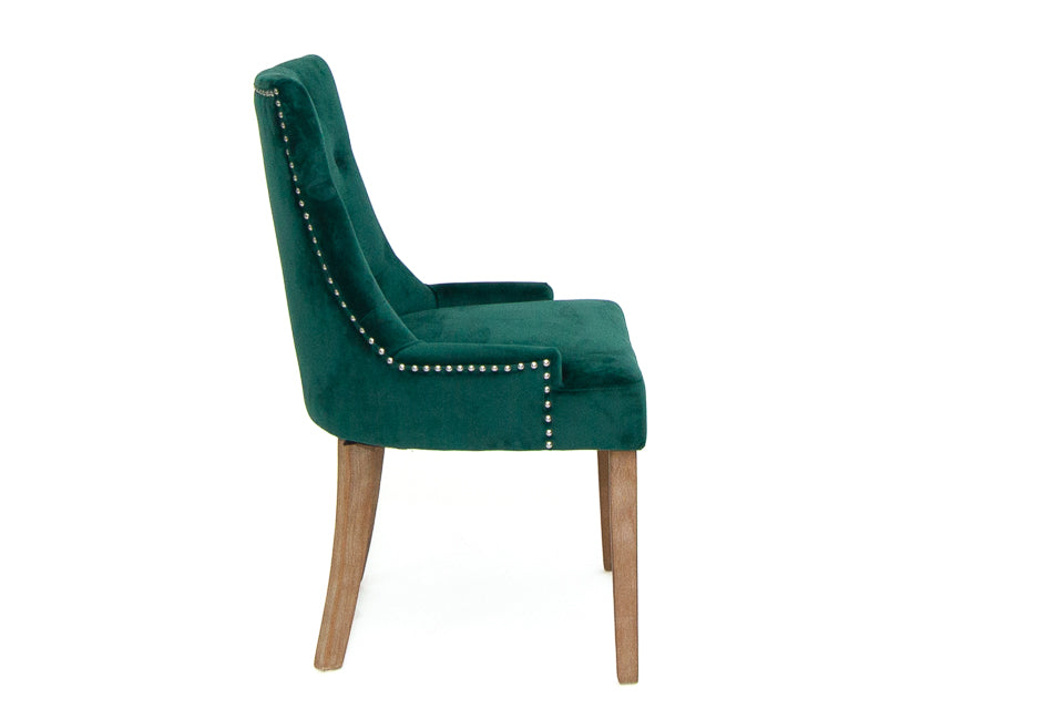 Cassidy - Green Fabric Dining Chair