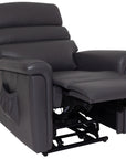 Comfi Sit - Grey Leather Power Recliner Chair