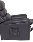Comfi Sit - Grey Leather Power Recliner Chair