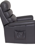 Comfi Sit - Grey Leather Power Recliner Chair