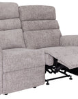 Comfi Sit - Grey Fabric 2 Seater Recliner Sofa