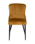 Cortez - Yellow Fabric Dining Chair