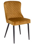 Cortez - Yellow Fabric Dining Chair