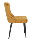 Cortez - Yellow Fabric Dining Chair