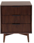 Dalkey - Walnut 3 Drawer Bedside Locker
