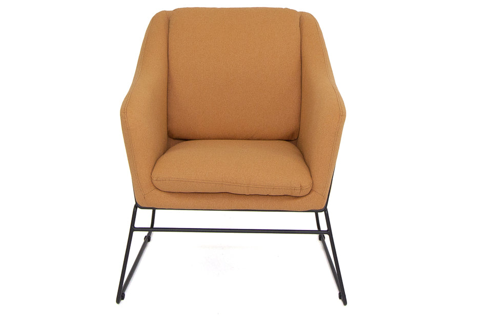 Dara - Yellow Fabric Accent Armchair