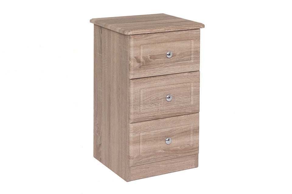 Eden - 3 Drawer Bedside Locker
