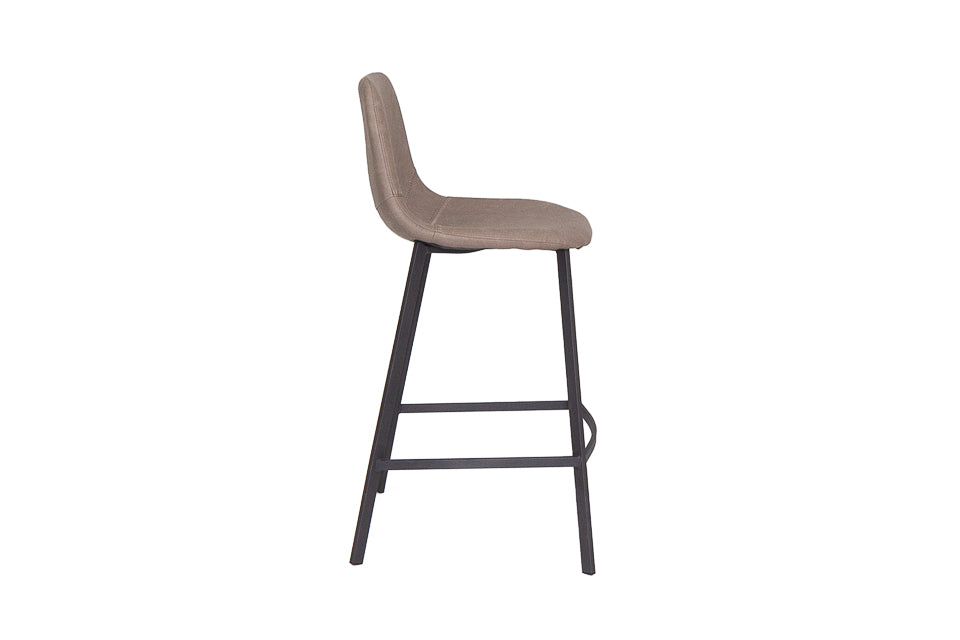 Faro - Cream Faux Leather Counter Height Bar Stool