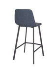 Faro - Blue Faux Leather Counter Height Bar Stool
