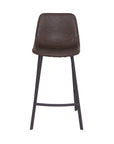 Faro - Taupe Faux Leather Counter Height Bar Stool
