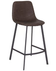 Faro - Taupe Faux Leather Counter Height Bar Stool