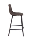 Faro - Taupe Faux Leather Counter Height Bar Stool