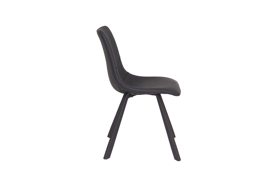 Faro - Black Faux Leather Dining Chair