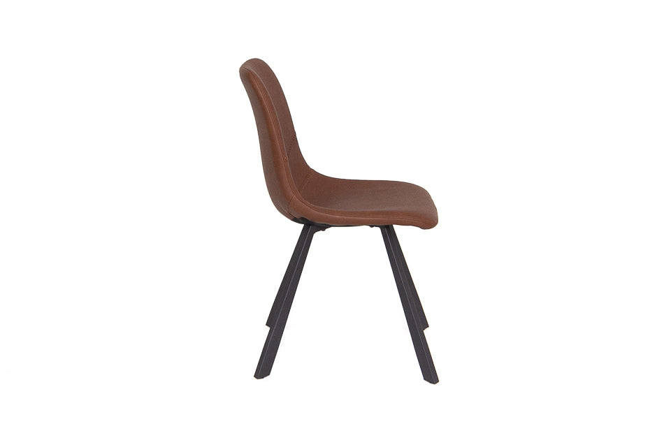 Faro - Brown Faux Leather Dining Chair