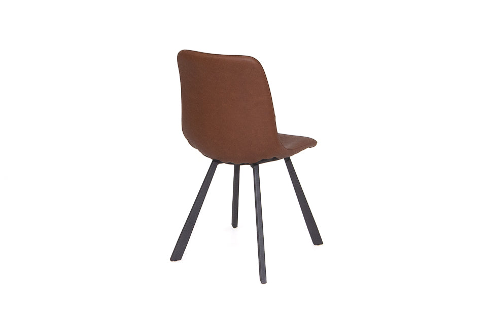 Faro - Brown Faux Leather Dining Chair