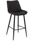 Finley - Black Faux Leather Bar Stool