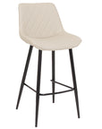 Finley - Taupe Faux Leather Bar Stool