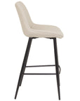 Finley - Taupe Faux Leather Bar Stool