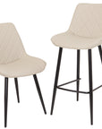 Finley - Taupe Faux Leather Bar Stool