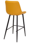 Finley - Yellow Faux Leather Bar Stool