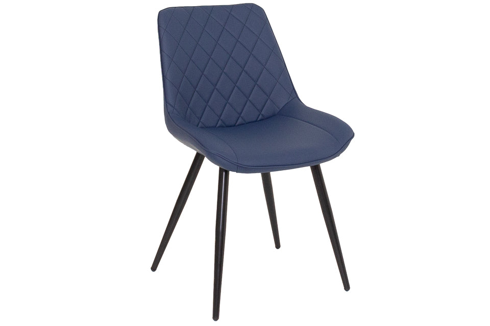 Finley Blue Faux Leather Dining Chair – Craughwell Furniture