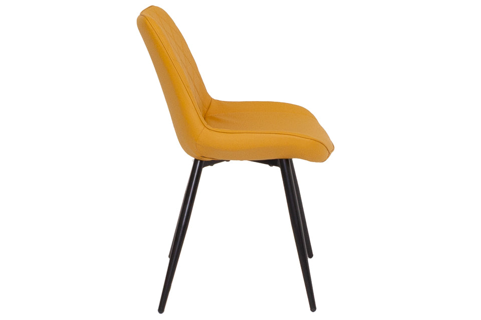 Finley - Yellow Faux Leather Dining Chair
