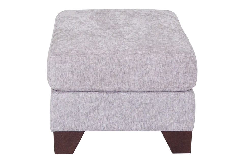 Footstool - Grey Fabric Footstool