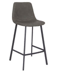 Faro Green Faux Leather counter height Barstool