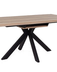 Gamma - Oak Heat Resisitant Extension Dining Table 140-180Cm