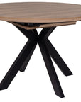 Gamma - Oak Heat Resisitant Round Dining Table 120-160Cm