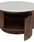 Hamilton - Walnut Storage Coffee Table With Door