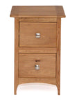 Harrison - Oak 2 Drawer Bedside Locker