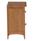 Harrison - Oak 2 Drawer Bedside Locker