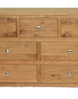 Harrison - Oak 5 Drawer Dresser Chest