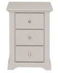 Hugo - Taupe 3 Drawer Bedside Locker