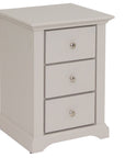 Hugo - Taupe 3 Drawer Bedside Locker