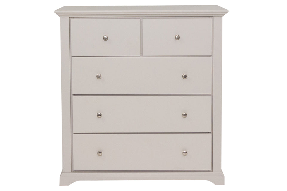 Hugo - Taupe 5 Drawer Chest Of Drawers