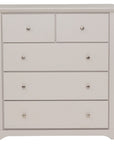 Hugo - Taupe 5 Drawer Chest Of Drawers